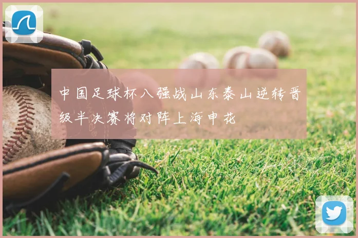中国足球杯八强战山东泰山逆转晋级半决赛将对阵上海申花