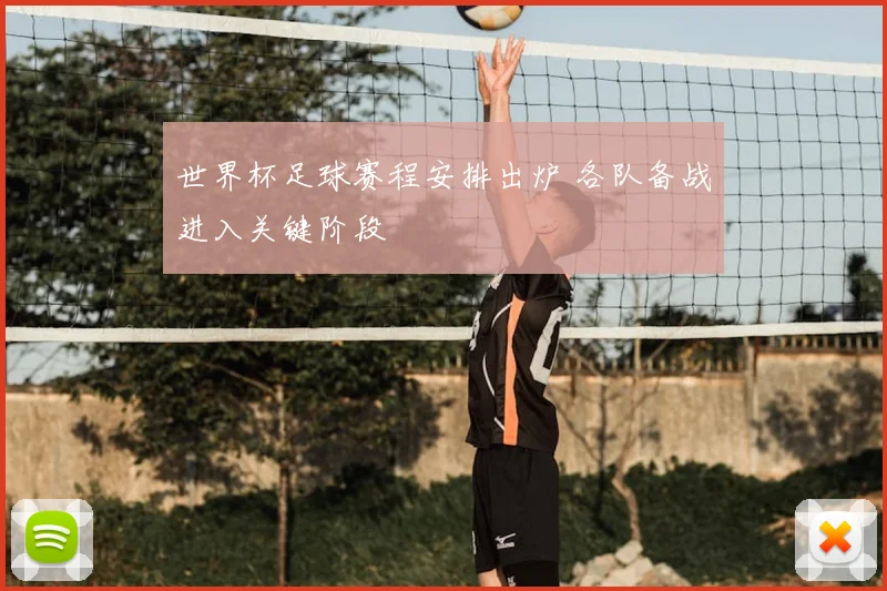 世界杯足球赛程安排出炉 各队备战进入关键阶段